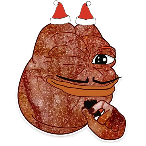 😈 Стикер «Winter Pepe» для Telegram