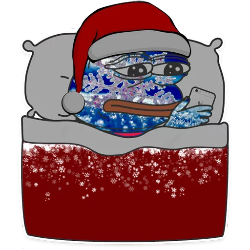 😞 Стикер «Winter Pepe» для Telegram