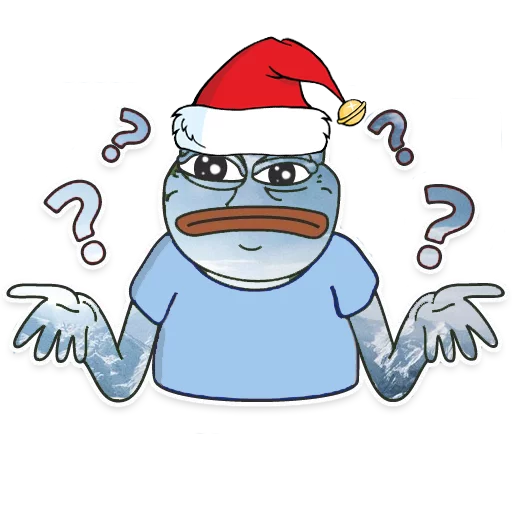 🤔 Стикер «Winter Pepe» для Telegram