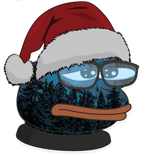 😑 Стикер «Winter Pepe» для Telegram