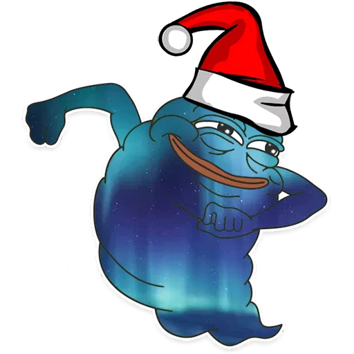 😏 Стикер «Winter Pepe» для Telegram