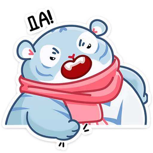 😠 Стикер «Зимний Рулет» для Telegram