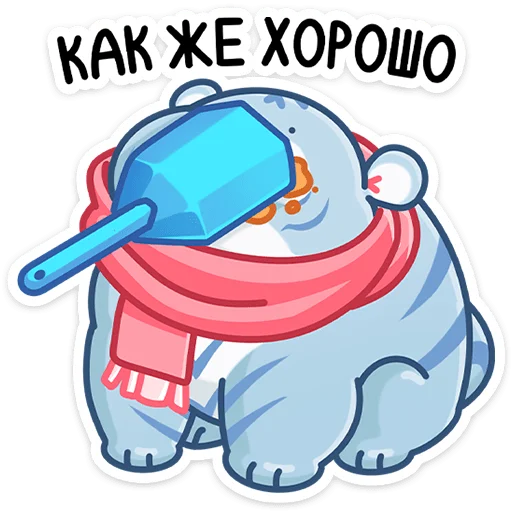 😶 Стикер «Зимний Рулет» для Telegram