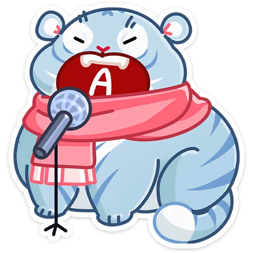 🎤 Стикер «Зимний Рулет» для Telegram