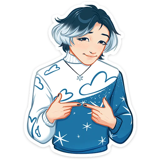 ☺ Стикер «Винтер» для Telegram