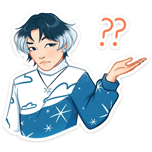 ⁉ Стикер «Винтер» для Telegram