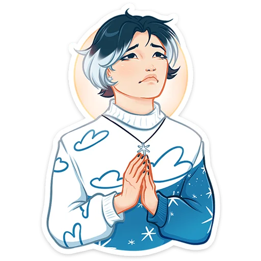 🙏 Стикер «Винтер» для Telegram