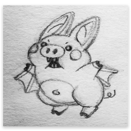 🦇 Стикер «Pig Valera WiP» для Telegram