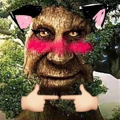 🐱 Стикер «Мудрое мистическое дерево» для Telegram