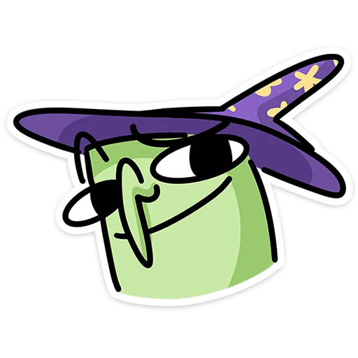 🥴 Стикер «Ведьма» для Telegram