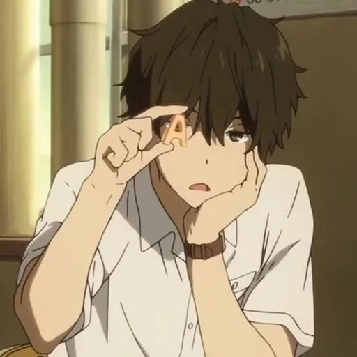 🖤 Стикер «Houtarou Oreki» для Telegram