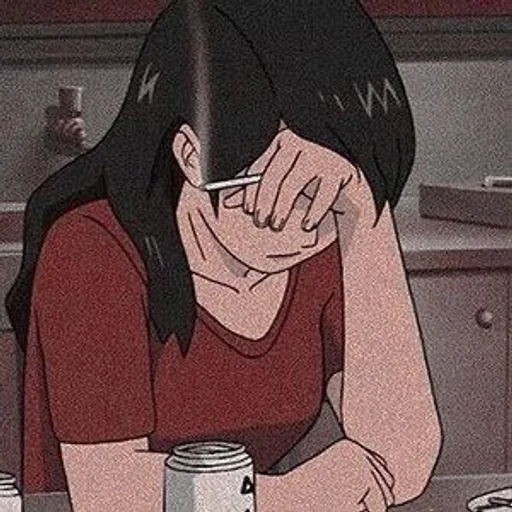 🖤 Стикер «Houtarou Oreki» для Telegram