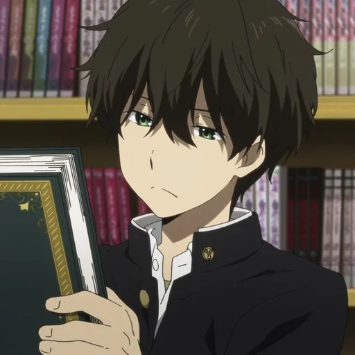 🖤 Стикер «Houtarou Oreki» для Telegram