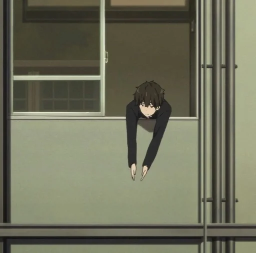🖤 Стикер «Houtarou Oreki» для Telegram