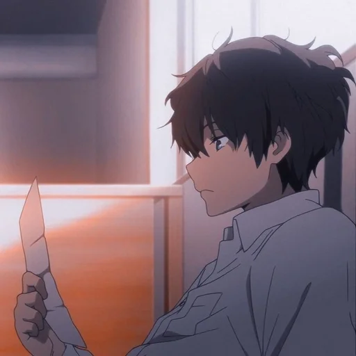🖤 Стикер «Houtarou Oreki» для Telegram