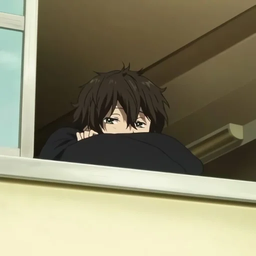 🖤 Стикер «Houtarou Oreki» для Telegram