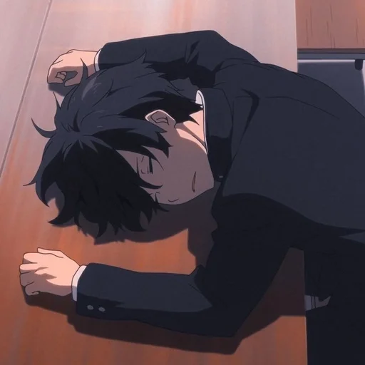 🖤 Стикер «Houtarou Oreki» для Telegram