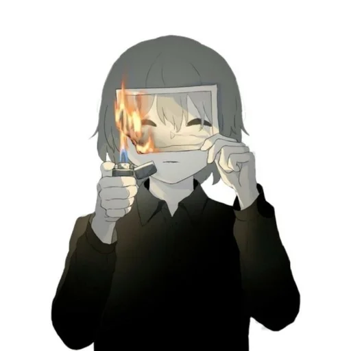 🖤 Стикер «Houtarou Oreki» для Telegram