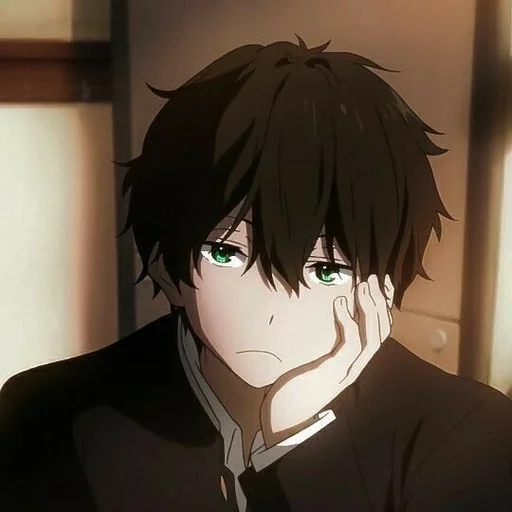 🖤 Стикер «Houtarou Oreki» для Telegram