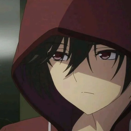 🖤 Стикер «Houtarou Oreki» для Telegram