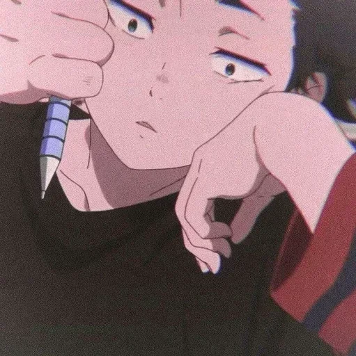 🖤 Стикер «Houtarou Oreki» для Telegram
