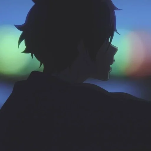 🖤 Стикер «Houtarou Oreki» для Telegram
