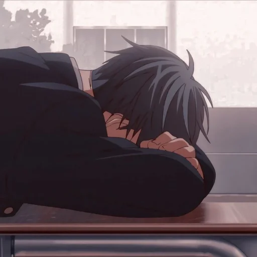 🖤 Стикер «Houtarou Oreki» для Telegram