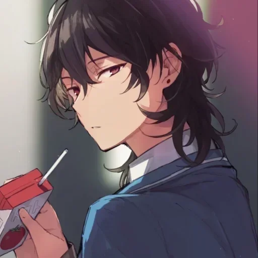 🖤 Стикер «Houtarou Oreki» для Telegram
