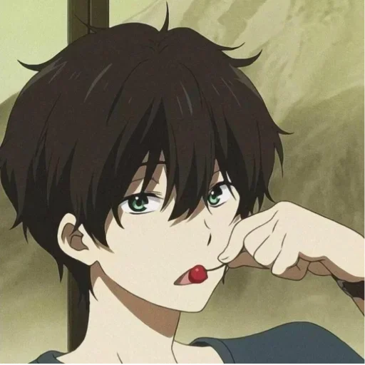 🖤 Стикер «Houtarou Oreki» для Telegram