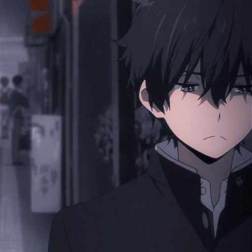 🖤 Стикер «Houtarou Oreki» для Telegram