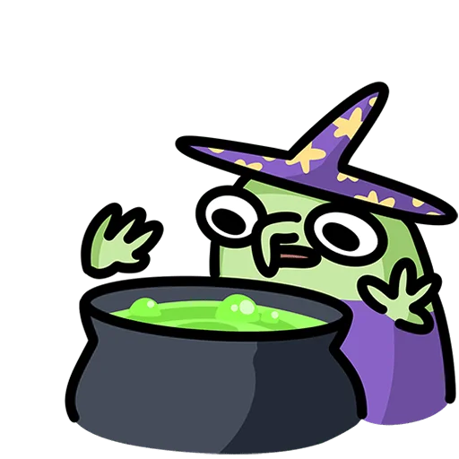 🧙‍♀️ Стикер «Ведьма Без Текста» для Telegram