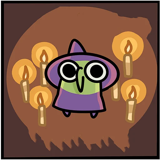🕯 Стикер «Ведьма Без Текста» для Telegram