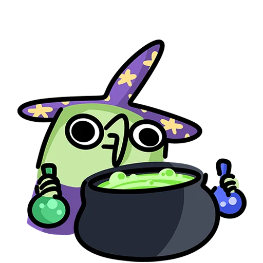 🧙‍♀️ Стикер «Ведьма Без Текста» для Telegram