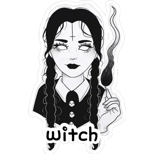 🪶 Стикер «Ведьмины штучки» для Telegram
