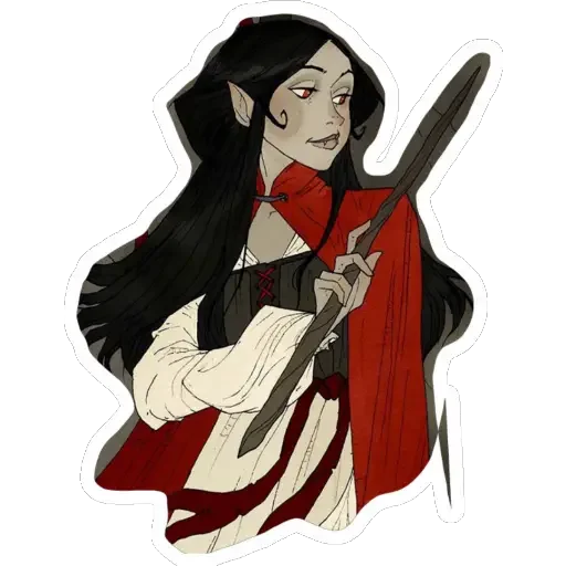 🥢 Стикер «Ведьмины штучки» для Telegram