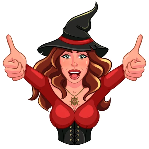 👍 Стикер «Witchulitta» для Telegram