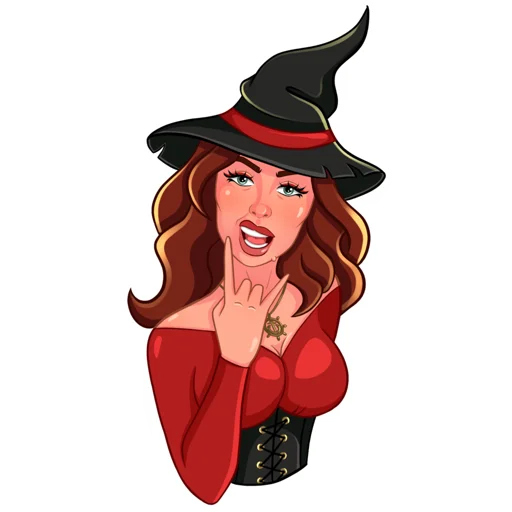 🤟 Стикер «Witchulitta» для Telegram
