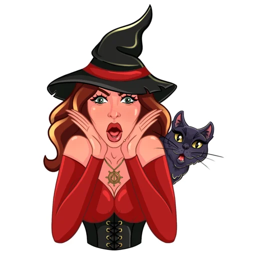 😲 Стикер «Witchulitta» для Telegram