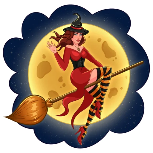👋 Стикер «Witchulitta» для Telegram