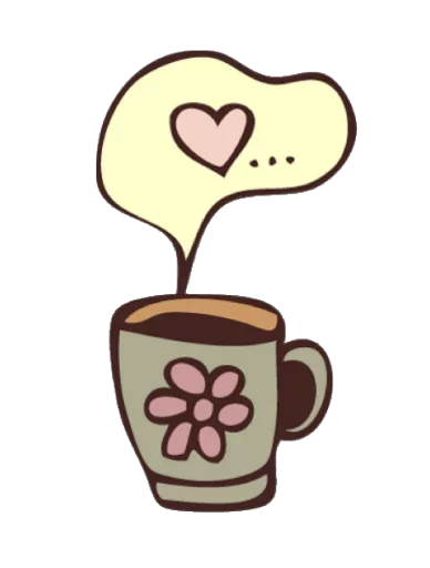 ☕ Стикер «With Love» для Telegram