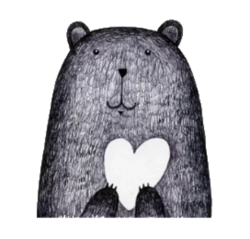 🐻 Стикер «With Love» для Telegram