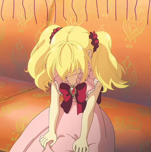 😔 Стикер «Who Made Me a Princess» для Telegram