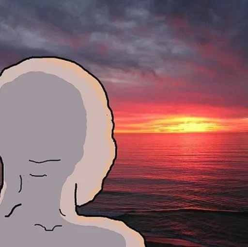 🌅 Стикер «Wojak, The Feels Guy» для Telegram