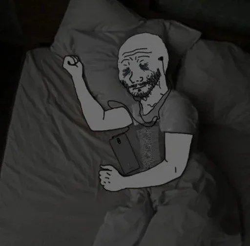 😞 Стикер «Wojak, The Feels Guy» для Telegram