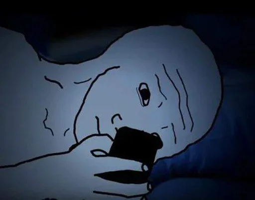 😕 Стикер «Wojak, The Feels Guy» для Telegram