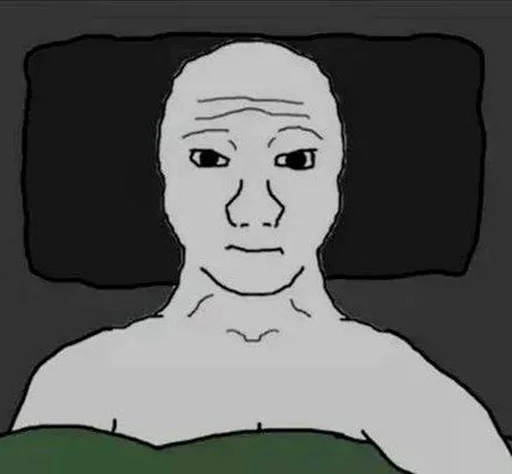 🙁 Стикер «Wojak, The Feels Guy» для Telegram