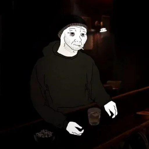 🥃 Стикер «Wojak, The Feels Guy» для Telegram