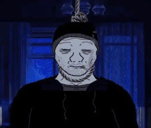 😞 Стикер «Wojak, The Feels Guy» для Telegram