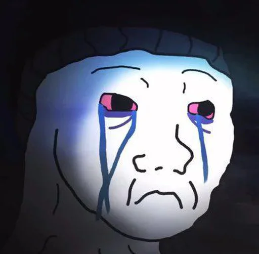 😭 Стикер «Wojak, The Feels Guy» для Telegram