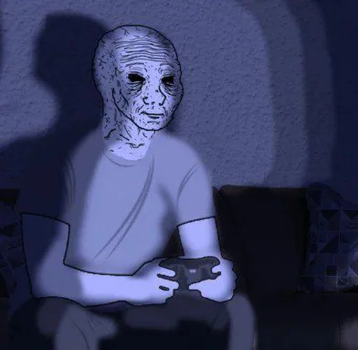 😵 Стикер «Wojak, The Feels Guy» для Telegram